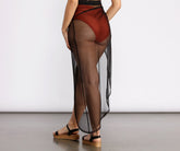 Jupe longue asymétrique en maille Knot Ur Average Babe